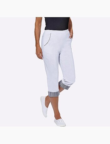 Corsaire sportif avec ceinture élastique et poches décoratives - Taille standard - Witt