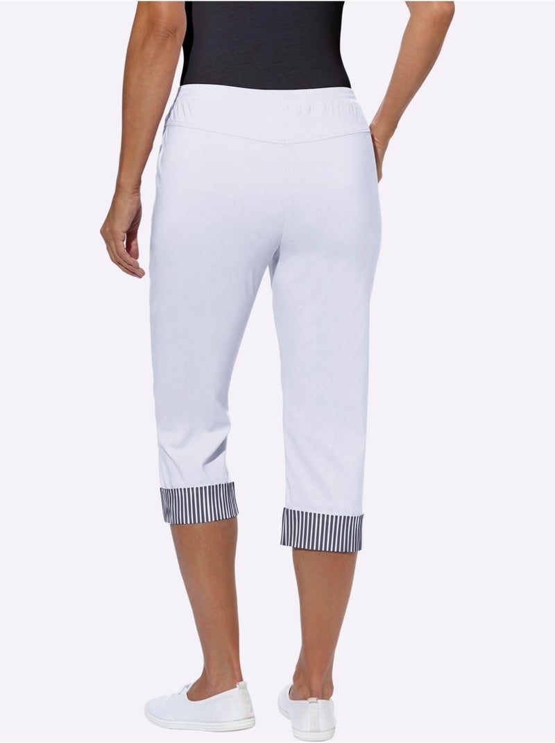 Corsaire Tricoté - Taille Standard - Witt Blanc - Kiabi