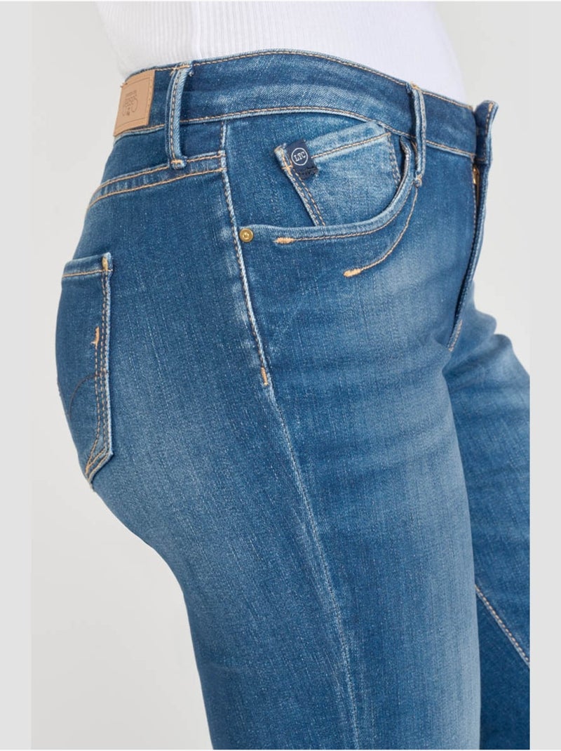 Corsaire VALLON pantacourt en jeans 'Le Temps Des Cerises' Bleu - Kiabi