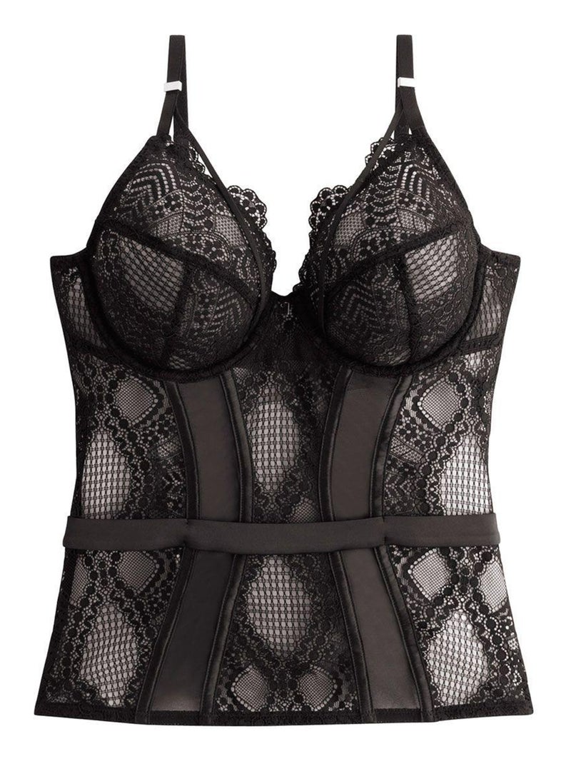 Corset EFFRONTEE - Camille Cerf & Pomm'Poire Noir - Kiabi