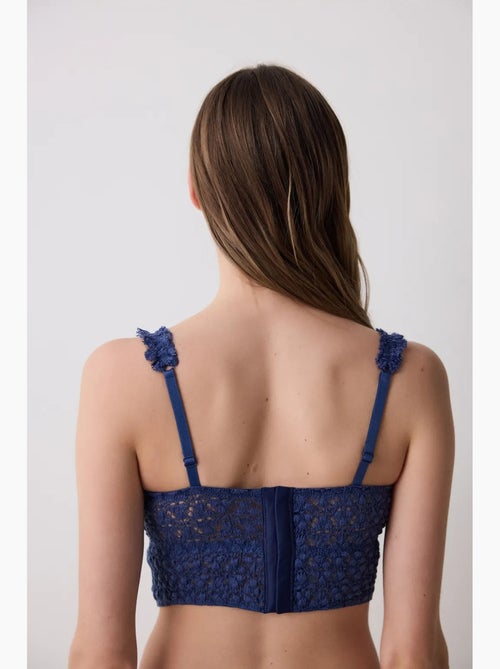 Corset en dentelle crinkle penti - Kiabi Corset en dentelle crinkle penti - Kiabi