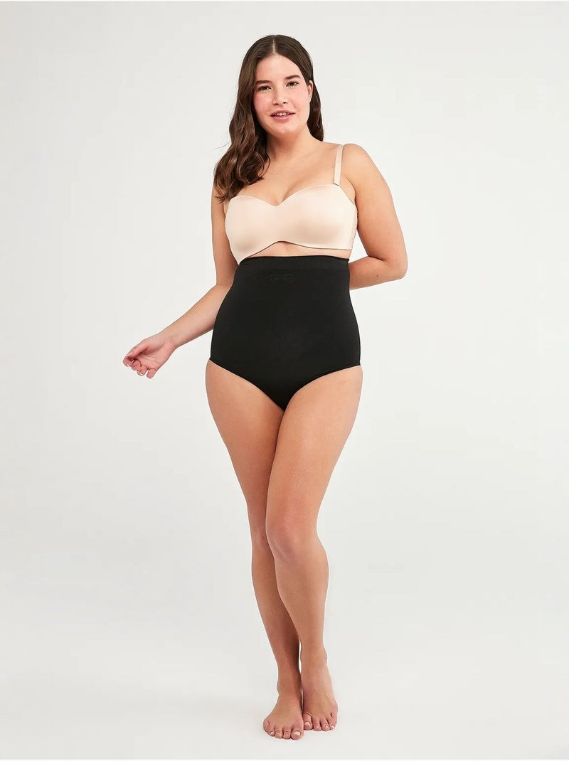 Corset slip sans coutures penti Noir - Kiabi