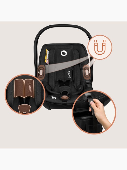 Cosi 360° ISOFIX LIONELO Moxie i-Size Set - Légère - 40-87cm - Tissu de bambou naturel - Kiabi Cosi 360° ISOFIX LIONELO Moxie i-Size Set - Légère - 40-87cm - Tissu de bambou naturel - Kiabi