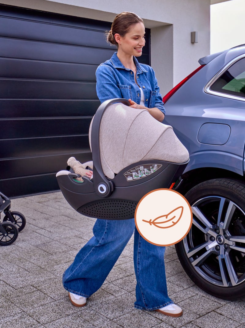 Cosi 360° ISOFIX LIONELO Moxie i-Size Set - Légère - 40-87cm - Tissu de bambou naturel Noir - Kiabi