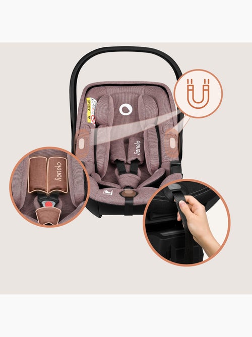 Cosi 360° ISOFIX LIONELO Moxie i-Size Set - Légère - 40-87cm - Tissu de bambou naturel - Kiabi Cosi 360° ISOFIX LIONELO Moxie i-Size Set - Légère - 40-87cm - Tissu de bambou naturel - Kiabi
