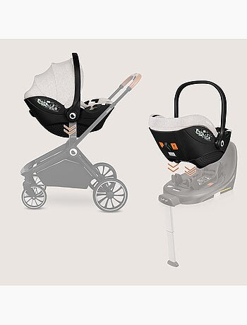 Cosi 360? ISOFIX LIONELO Moxie i-Size Set - L?g?re - 40-87cm - Tissu de bambou naturel