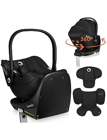 Cosi 360? ISOFIX LIONELO Moxie i-Size Set - L?g?re - 40-87cm - Tissu de bambou naturel
