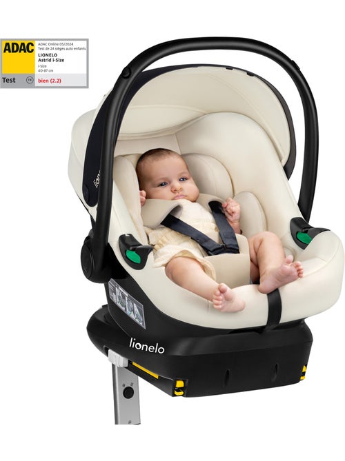 Cosi avec base ISOFIX - LIONELO Astrid i-Size - ADAC Récompense - Légère - Siège-auto 40-87 cm - Kiabi Cosi avec base ISOFIX - LIONELO Astrid i-Size - ADAC Récompense - Légère - Siège-auto 40-87 cm - Kiabi