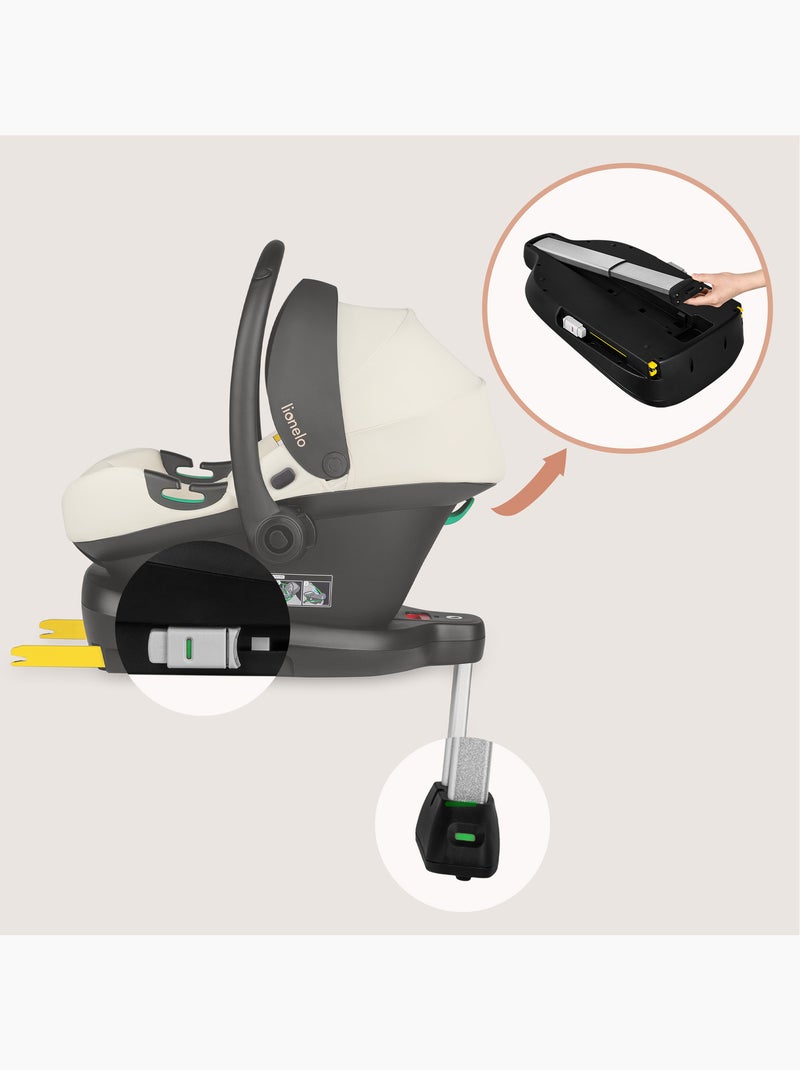 Cosi avec base ISOFIX - LIONELO Astrid i-Size - ADAC Récompense - Légère - Siège-auto 40-87 cm Beige clair - Kiabi