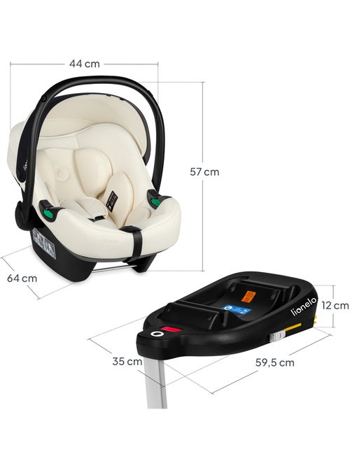 Cosi avec base ISOFIX - LIONELO Astrid i-Size - ADAC Récompense - Légère - Siège-auto 40-87 cm - Kiabi Cosi avec base ISOFIX - LIONELO Astrid i-Size - ADAC Récompense - Légère - Siège-auto 40-87 cm - Kiabi