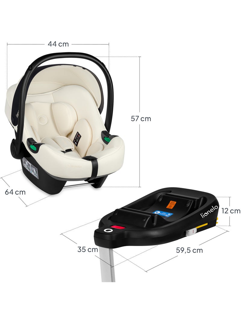 Cosi avec base ISOFIX - LIONELO Astrid i-Size - ADAC Récompense - Légère - Siège-auto 40-87 cm Beige clair - Kiabi