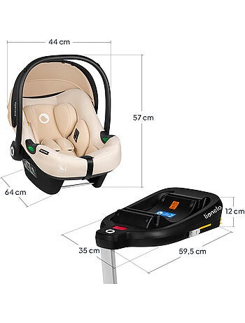 Cosi avec base ISOFIX - LIONELO Astrid i-Size - ADAC Récompense - Légère - Siège-auto 40-87 cm