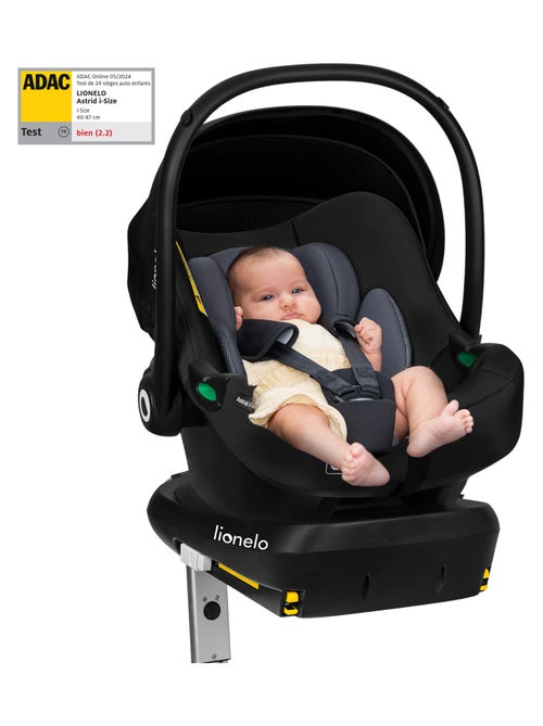 Cosi avec base ISOFIX - LIONELO Astrid i-Size - ADAC Récompense - Légère - Siège-auto 40-87 cm - Kiabi Cosi avec base ISOFIX - LIONELO Astrid i-Size - ADAC Récompense - Légère - Siège-auto 40-87 cm - Kiabi