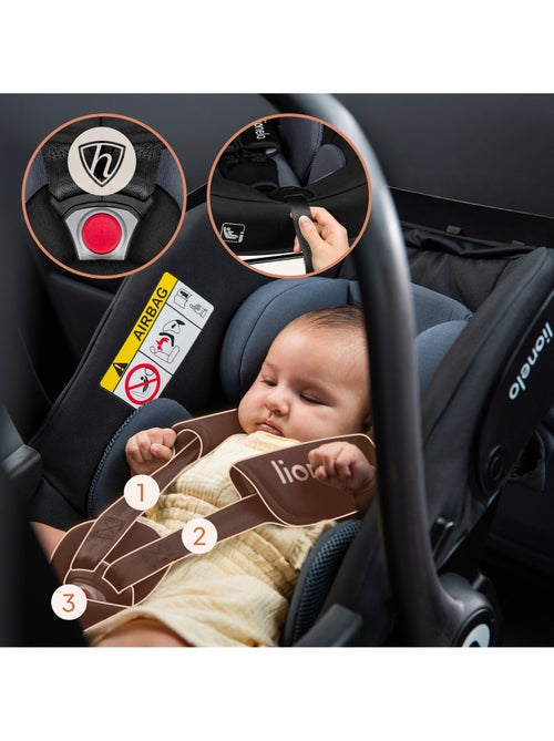 Cosi avec base ISOFIX - LIONELO Astrid i-Size - ADAC Récompense - Légère - Siège-auto 40-87 cm - Kiabi Cosi avec base ISOFIX - LIONELO Astrid i-Size - ADAC Récompense - Légère - Siège-auto 40-87 cm - Kiabi