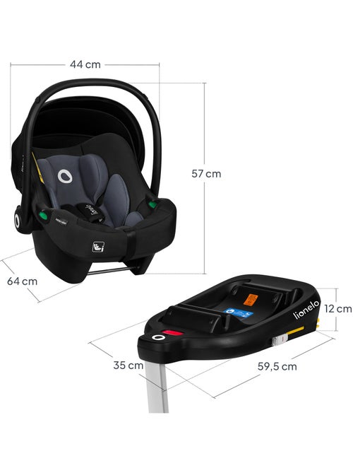 Cosi avec base ISOFIX - LIONELO Astrid i-Size - ADAC Récompense - Légère - Siège-auto 40-87 cm - Kiabi Cosi avec base ISOFIX - LIONELO Astrid i-Size - ADAC Récompense - Légère - Siège-auto 40-87 cm - Kiabi