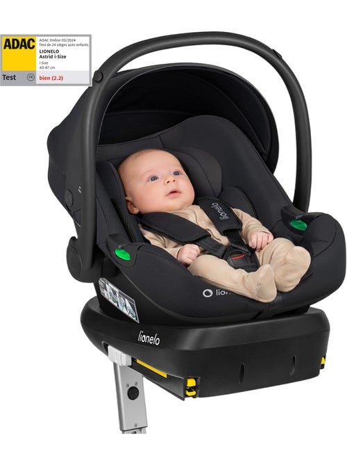 Cosi avec base ISOFIX - LIONELO Astrid i-Size - ADAC Récompense - Légère - Siège-auto 40-87 cm - Kiabi Cosi avec base ISOFIX - LIONELO Astrid i-Size - ADAC Récompense - Légère - Siège-auto 40-87 cm - Kiabi