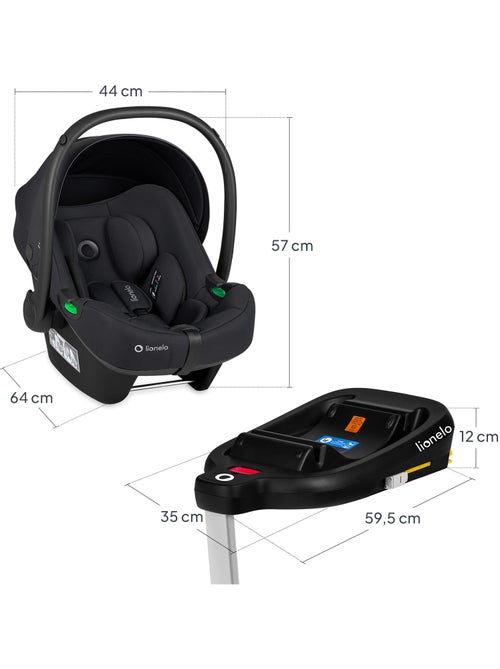 Cosi avec base ISOFIX - LIONELO Astrid i-Size - ADAC Récompense - Légère - Siège-auto 40-87 cm - Kiabi Cosi avec base ISOFIX - LIONELO Astrid i-Size - ADAC Récompense - Légère - Siège-auto 40-87 cm - Kiabi