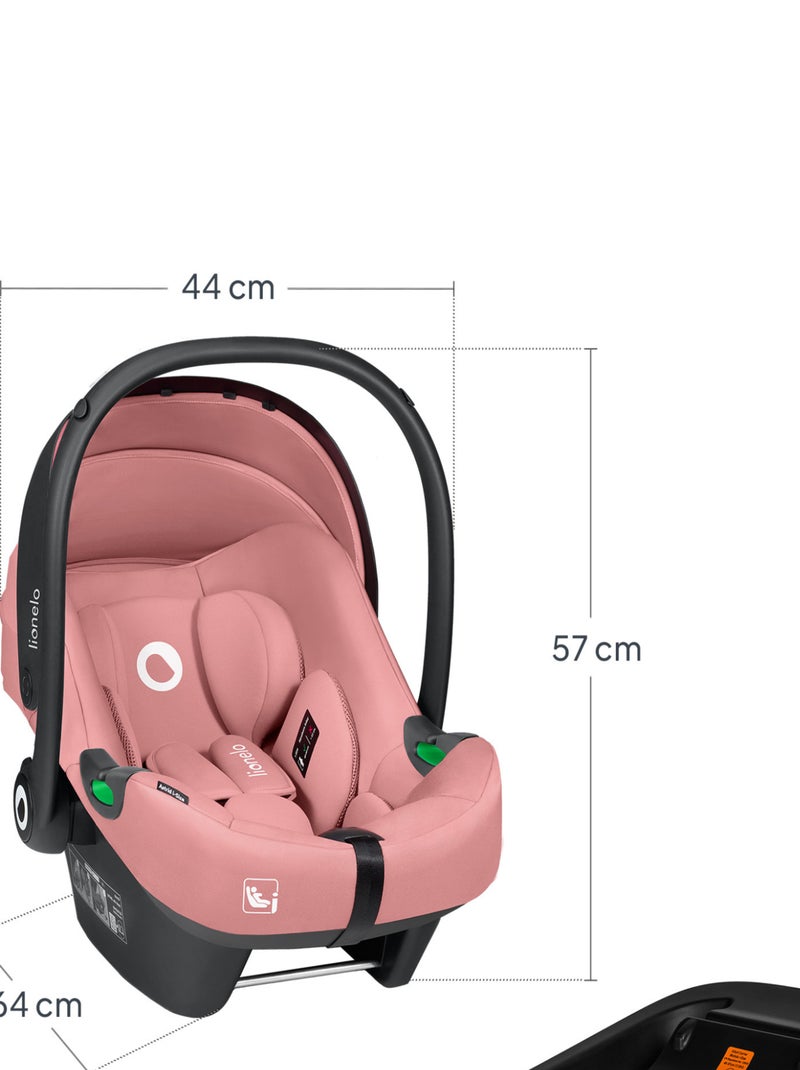 Cosi avec base ISOFIX - LIONELO Astrid i-Size - ADAC Récompense - Légère - Siège-auto 40-87 cm Rose - Kiabi