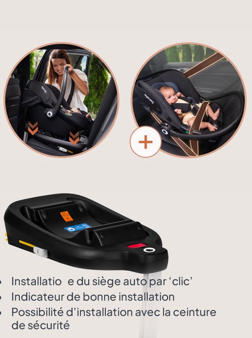 Cosi avec base ISOFIX - LIONELO Astrid i-Size - ADAC Récompense - Légère - Siège-auto 40-87 cm - Kiabi Cosi avec base ISOFIX - LIONELO Astrid i-Size - ADAC Récompense - Légère - Siège-auto 40-87 cm - Kiabi