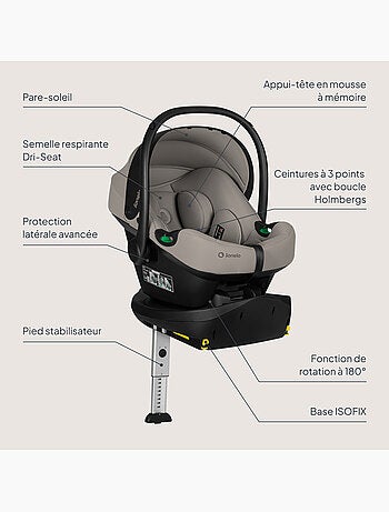 Cosi avec base isofix 180° - lionelo astrid i-size - adac récompense - légère - siège-auto 40-87 cm