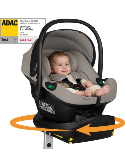 Cosi avec base isofix 180° - lionelo astrid i-size - adac récompense - légère - siège-auto 40-87 cm - Kiabi Cosi avec base isofix 180° - lionelo astrid i-size - adac récompense - légère - siège-auto 40-87 cm - Kiabi