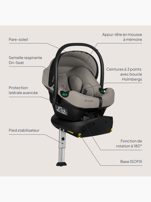 Cosi avec base isofix 180° - lionelo astrid i-size - adac récompense - légère - siège-auto 40-87 cm - Kiabi Cosi avec base isofix 180° - lionelo astrid i-size - adac récompense - légère - siège-auto 40-87 cm - Kiabi