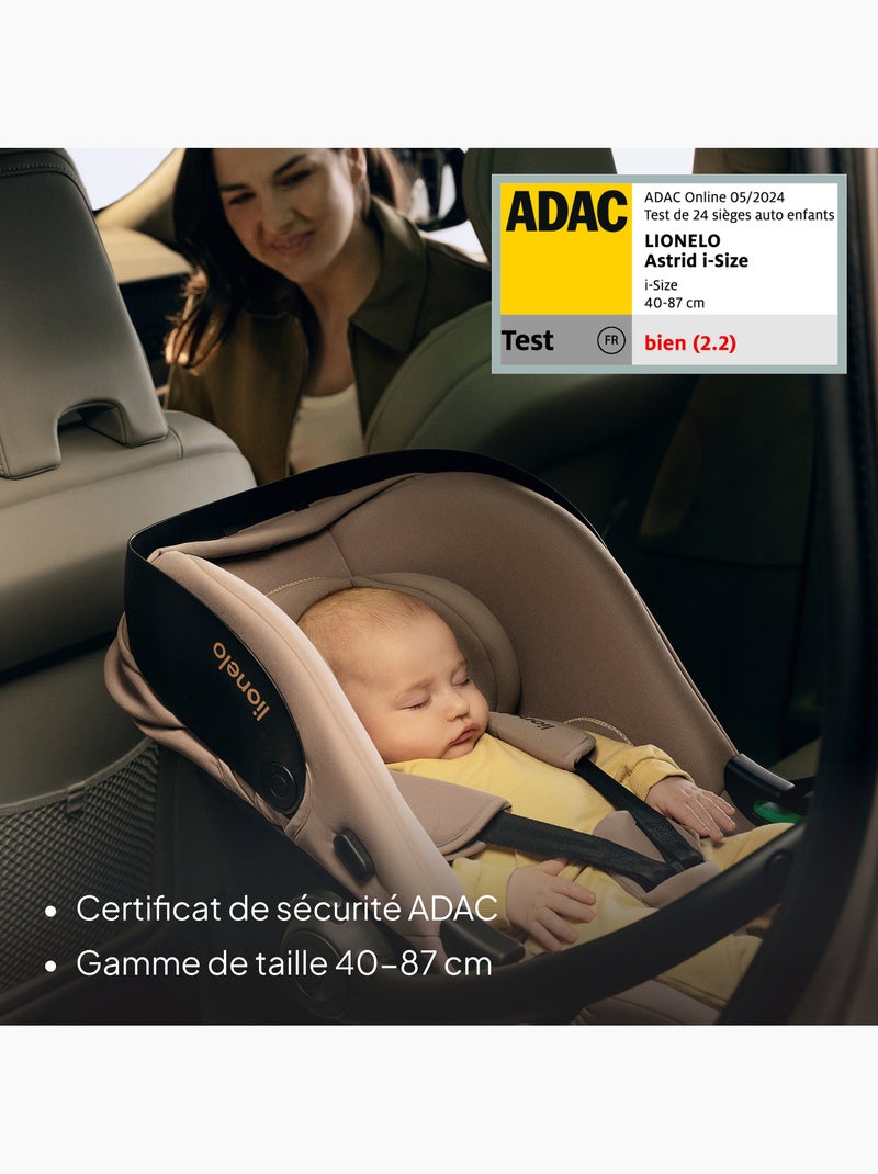 Cosi avec base isofix 180° - lionelo astrid i-size - adac récompense - légère - siège-auto 40-87 cm Noir Noir - Kiabi