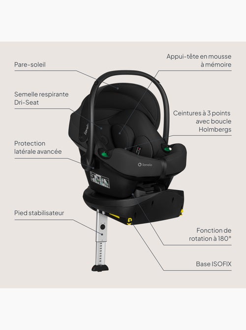 Cosi avec base isofix 180° - lionelo astrid i-size - adac récompense - légère - siège-auto 40-87 cm - Kiabi Cosi avec base isofix 180° - lionelo astrid i-size - adac récompense - légère - siège-auto 40-87 cm - Kiabi