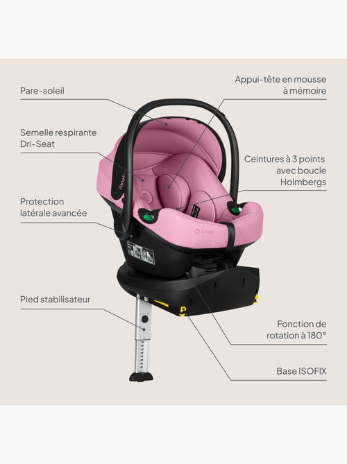 Cosi avec base isofix 180° - lionelo astrid i-size - adac récompense - légère - siège-auto 40-87 cm - Kiabi Cosi avec base isofix 180° - lionelo astrid i-size - adac récompense - légère - siège-auto 40-87 cm - Kiabi