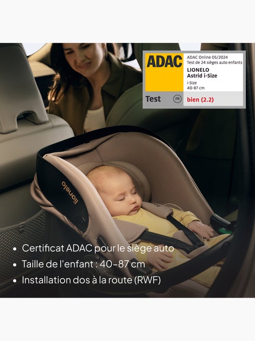 Cosi avec base isofix 180° - lionelo astrid i-size - adac récompense - légère - siège-auto 40-87 cm - Kiabi Cosi avec base isofix 180° - lionelo astrid i-size - adac récompense - légère - siège-auto 40-87 cm - Kiabi