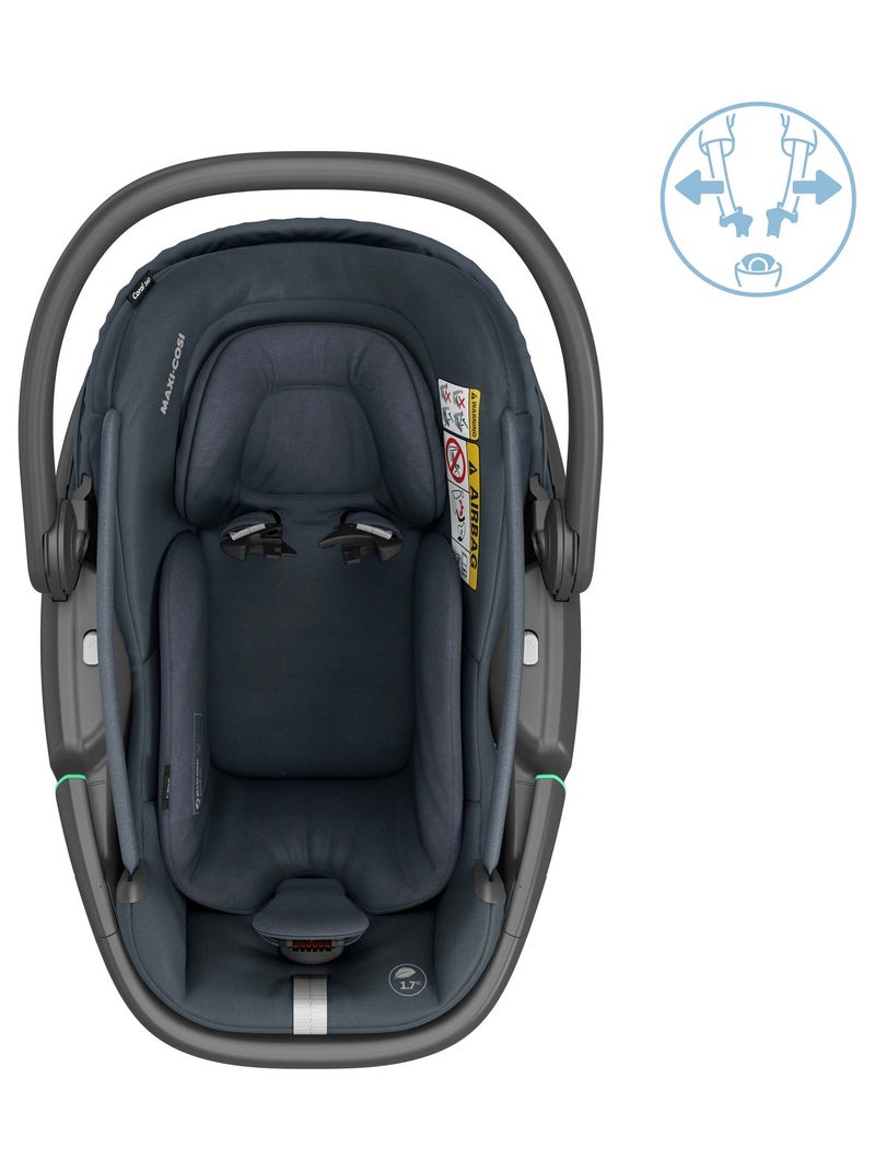 Cosi Coral 360, avec nacelle amovible, i-Size et rotatif Gris foncé - Kiabi