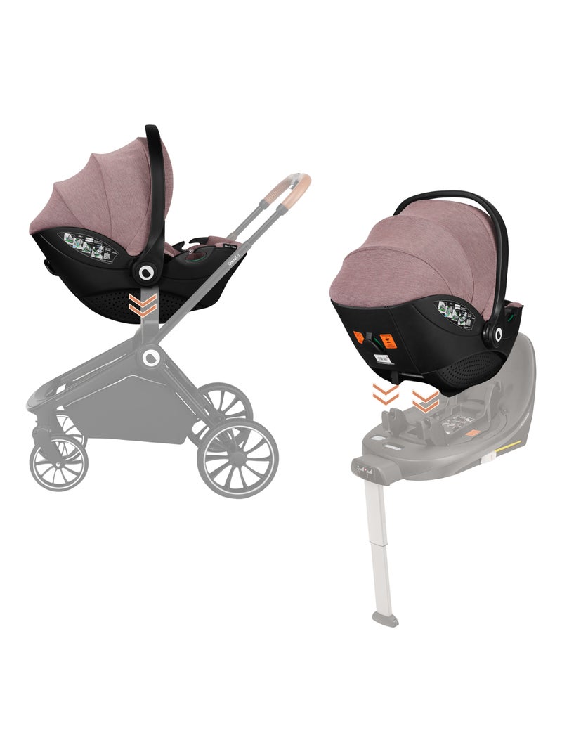 Cosi LIONELO Moxie i-Size - Tissu de bambou - Légère - Siège auto 40-87 cm - Groupe 0+ Rose - Kiabi