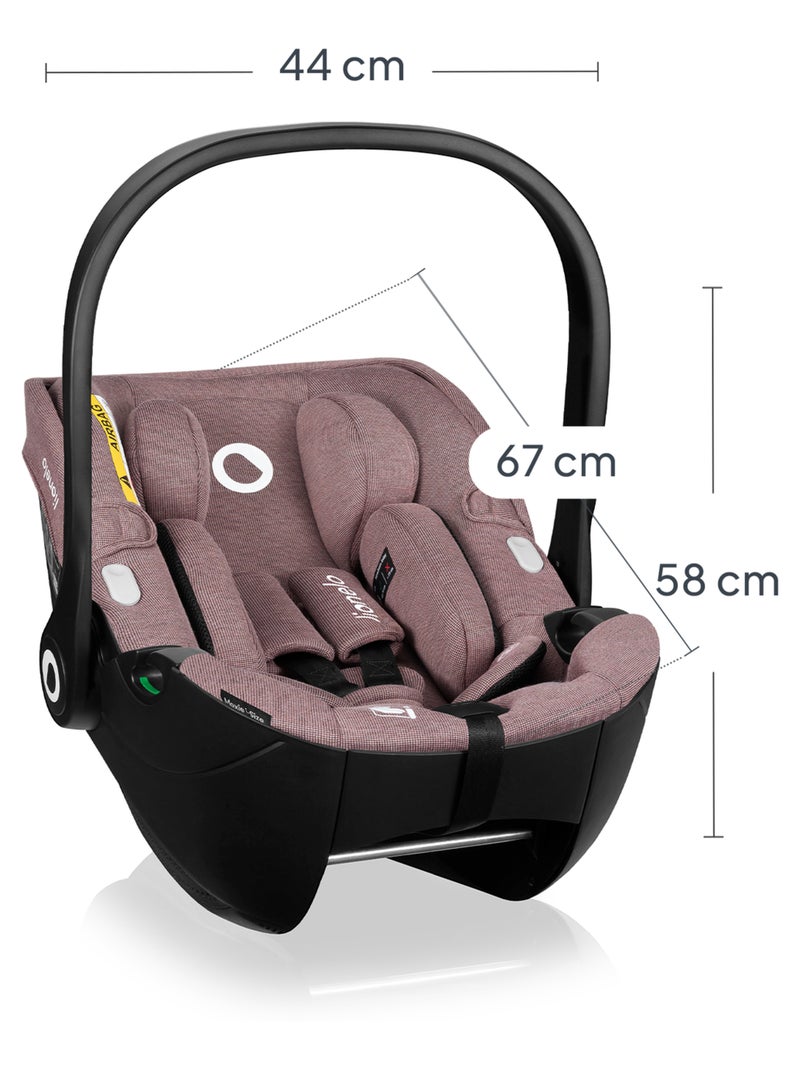 Cosi LIONELO Moxie i-Size - Tissu de bambou - Légère - Siège auto 40-87 cm - Groupe 0+ Rose - Kiabi