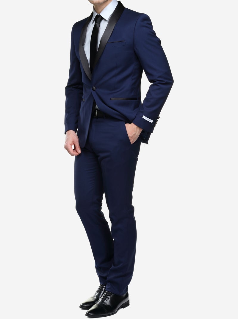 Costume 2 pi?ces - Leader Mode Bleu Noir - Kiabi