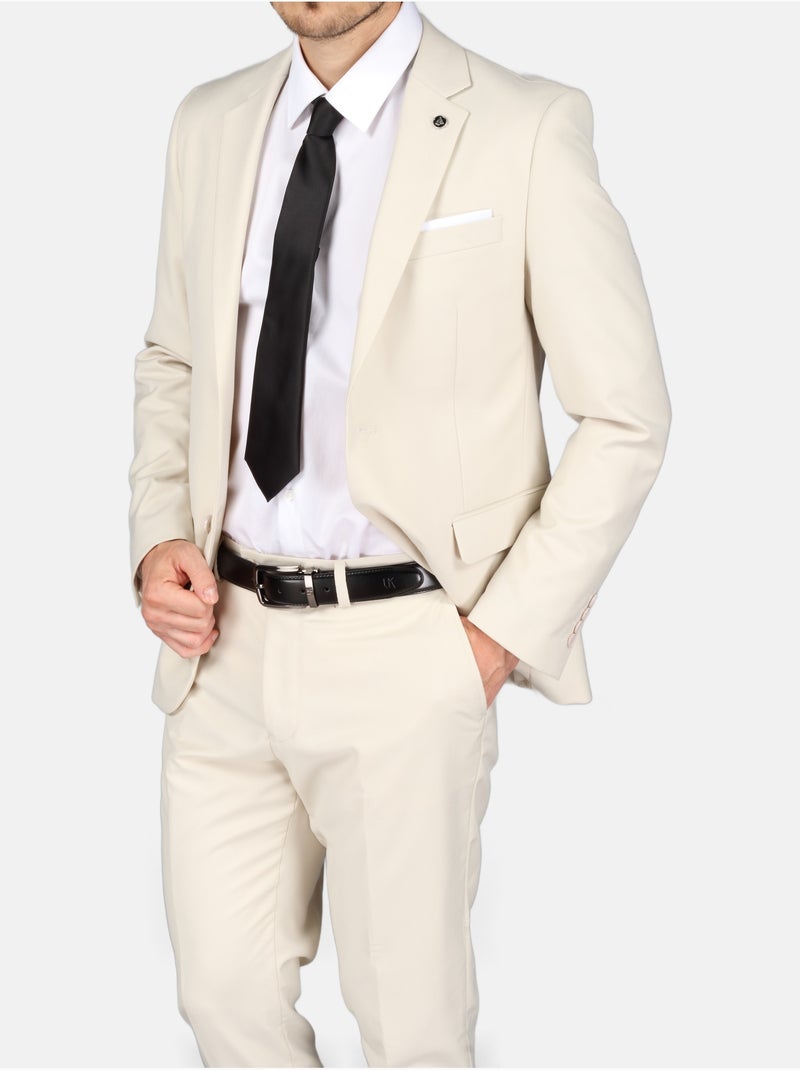 Costume 2 pièces - Bill Tornade Crème - Kiabi