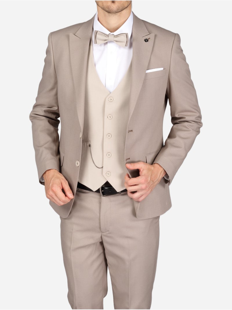 Costume 3 pi?ces - Bill Tornade Cr?me - Kiabi