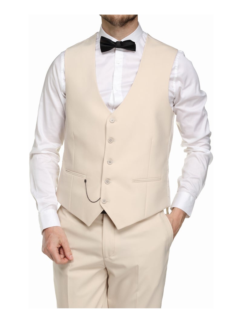 Costume 3 pièces - Bill Tornade Beige - Kiabi