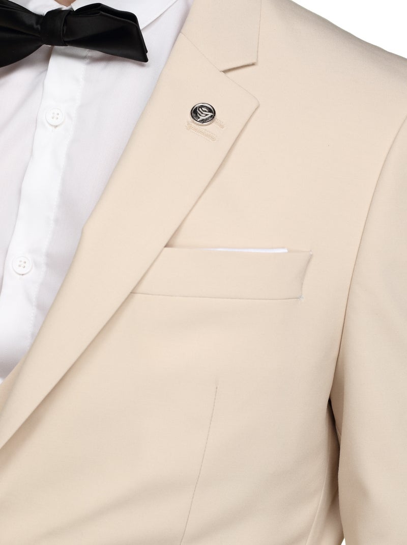 Costume 3 pièces - Bill Tornade Beige - Kiabi