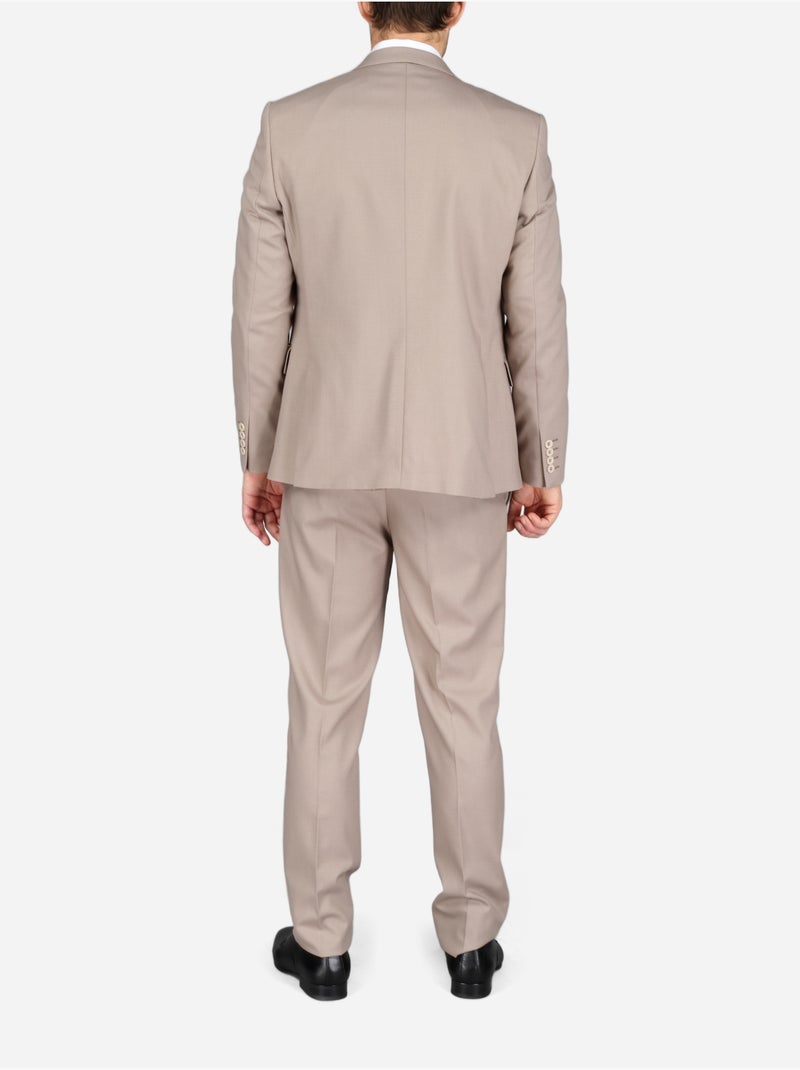 Costume 3 pièces - Bill Tornade Crème - Kiabi
