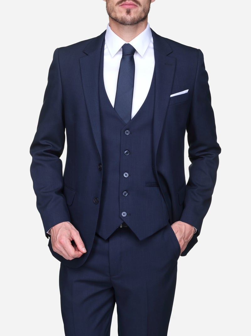 Costume 3 pièces - Leader Mode Bleu foncé - Kiabi