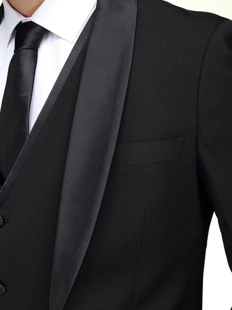 Costume 3 pièces col chale - Torrente Noir - Kiabi