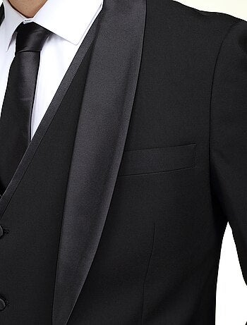 Costume 3 pièces col chale