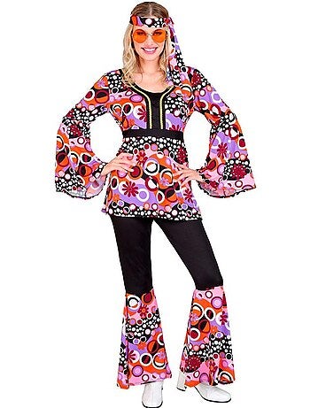 Costume années 70 à pattes d'éléphant