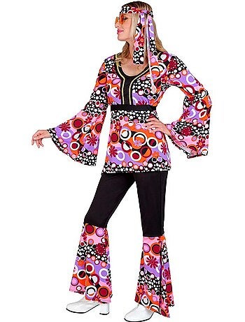 Costume années 70 à pattes d'éléphant