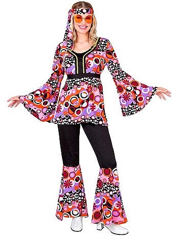 Costume années 70 à pattes d'éléphant