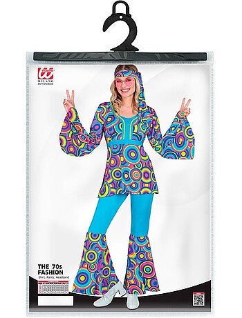 Costume années 70 à pattes d'éléphant