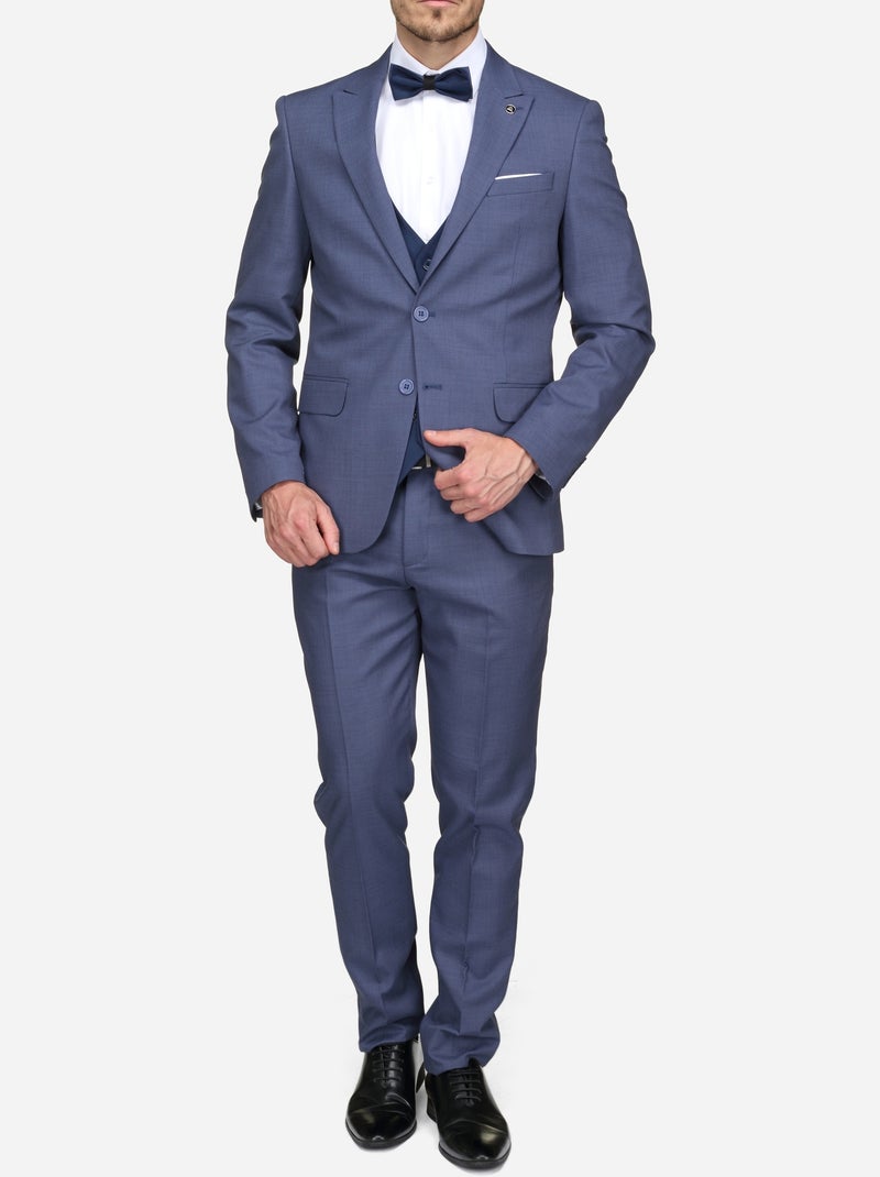 Costume Bill Tornade 2 pièces cintré Bleu - Kiabi