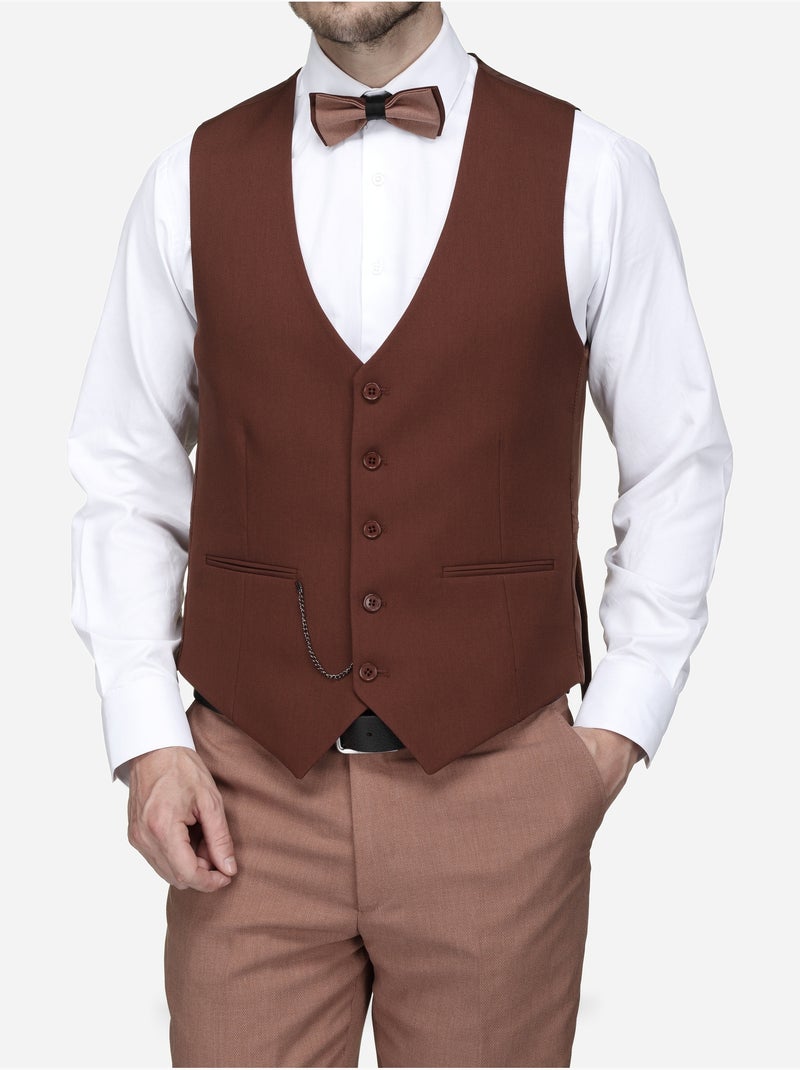 Costume Bill Tornade 2 pièces cintré Marron - Kiabi