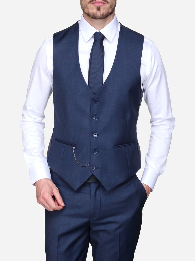 Costume Bill Tornade fil à fil trois pièces Bleu foncé - Kiabi