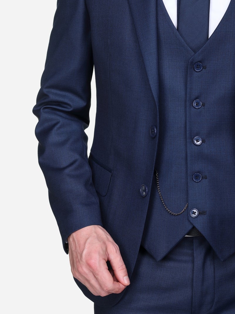 Costume Bill Tornade fil à fil trois pièces Bleu foncé - Kiabi